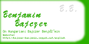 benjamin bajczer business card